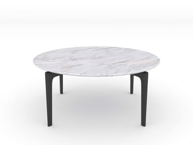 SAUL - Round marble coffee table (Request Info).