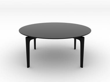 SAUL - Round glass coffee table (Request Info).