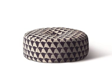 SCOTT - Round fabric pouf (Request Info).