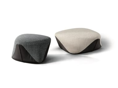 SEKI - Upholstered rectangular fabric pouf (Request Info).