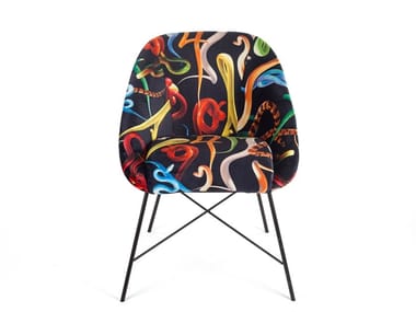SNAKES - Upholstered fabric chair (Request Info).