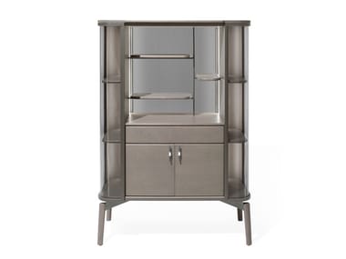 SHIBUSA - Wood and glass display cabinet (Request Info).