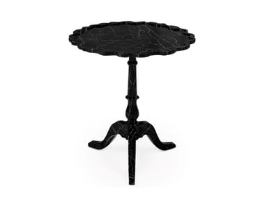 SHIELD FAUX-MARBLE - Wooden side table (Request Info).