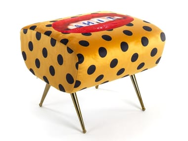 SHIT - Upholstered fabric footstool (Request Info).