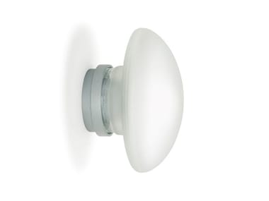 SILLABA - Sandblasted glass wall light (Request Info).