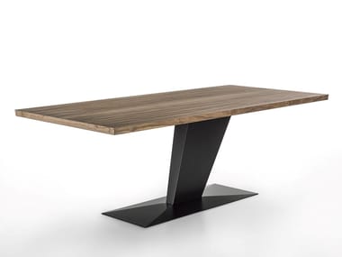 SIMPLE BLUES - Wooden and iron dining table (Request Info).
