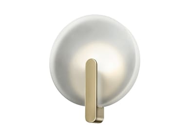 SINUA - LED satin glass wall lamp (Request Info).