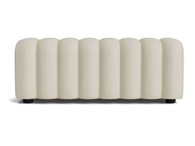 STUDIO - Backless leather bench seating.