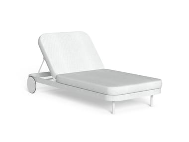 SLAM - Recliner fabric sun lounger with castors (Request Info).