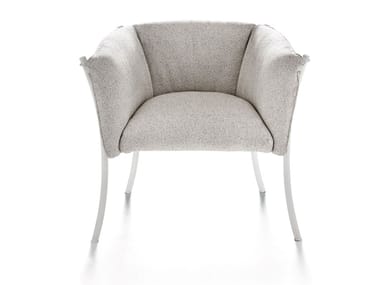 SMERALDA INDOOR - Fabric easy chair with armrests (Request Info).