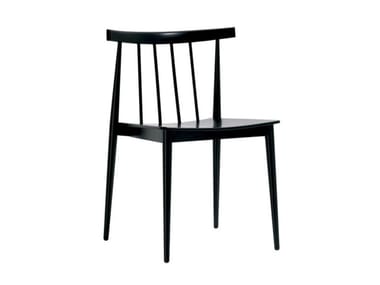 SMILE SI0323 - Stackable open back beech chair (Request Info).
