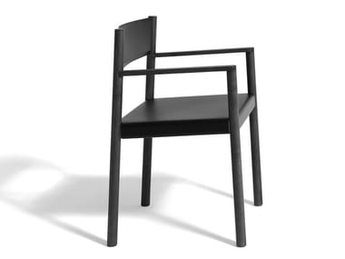 SO - Ash and cowhide chair with armrests (Request Info).