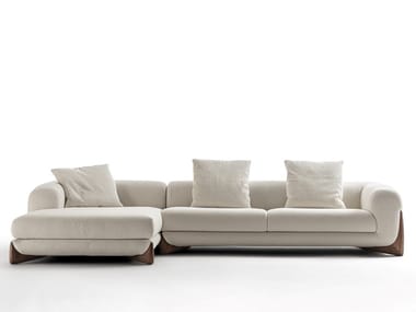 SOFTBAY - 3 seater fabric sofa with chaise longue (Request Info).