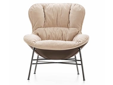 SOFTY - Wing upholstered fabric armchair (Request Info).