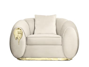 SOLEIL - Fabric armchair with armrests (Request Info).