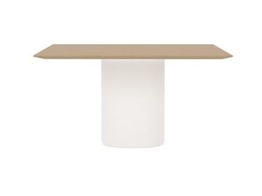 SOLID CONFERENCE TABLE ME03000 - Square oak meeting table (Request Info).