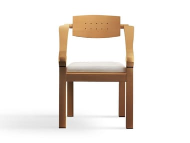 SPRING - Beech easy chair with armrests (Request Info).