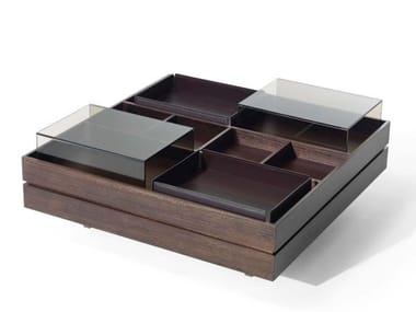 ST. GERMAIN - Wooden coffee table with storage space (Request Info).