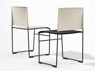 STACY - Sled base stackable plastic training chair (Request Info).