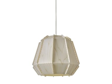 STITCHES - Handmade wood veneer pendant lamp (Request Info).
