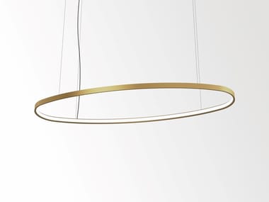 SUPERLOOP HC SBL OVAL - LED metal pendant lamp (Request Info).