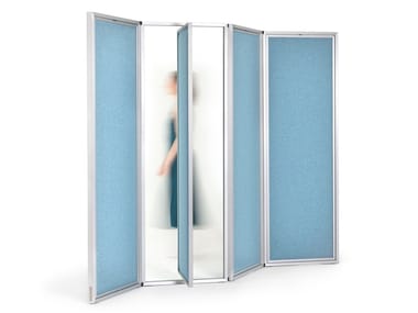 SWING - Aluminium and felt screen (Request Info).