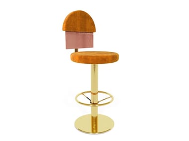 ZSA ZSA - Upholstered fabric barstool with footrest by Essential Home