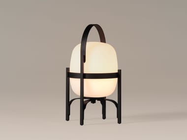 CESTITA ALUBAT - LED cordless glass and aluminium table lamp (Request Info).