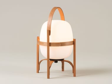 CESTITA BATER?A - LED cordless wood and glass table lamp (Request Info).