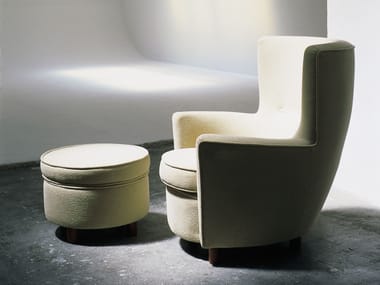 MORAGAS - Fabric armchair with armrests (Request Info).