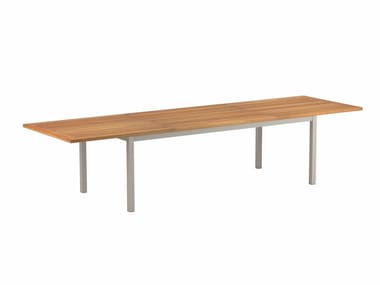 TABOELA - Extending rectangular teak garden table (Request Info).