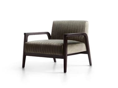TARSIA - Upholstered easy chair with armrests (Request Info).