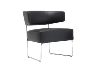 TAURO BU4203 - Sled base upholstered easy chair (Request Info).