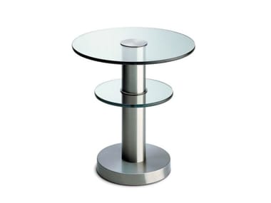 TAVOLINO 1932 - Round float glass coffee table (Request Info).