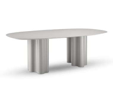 TEATRO MAGICO - Oval table with rigid polyurethane base (Request Info).