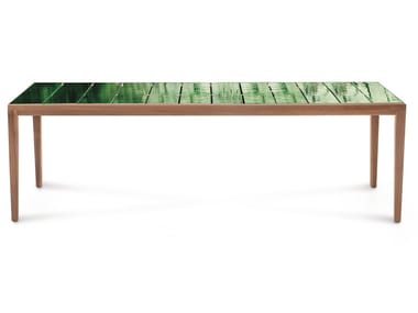 TEKA - Rectangular glazed porcelain stoneware garden table (Request Info).