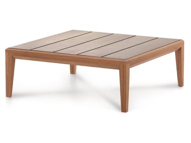 TEKA - Low porcelain stoneware garden side table (Request Info).