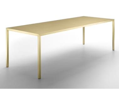TENSE MATERIAL - Rectangular brass table (Request Info).