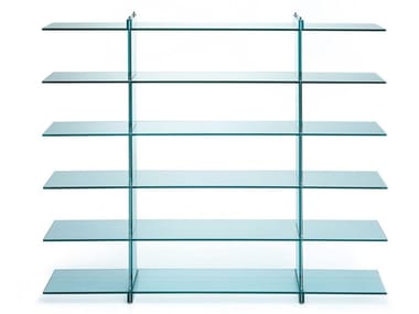 TESO - Open float glass bookcase (Request Info).