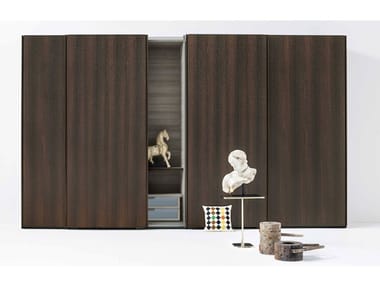 TEXT - Custom wardrobe with sliding doors (Request Info).