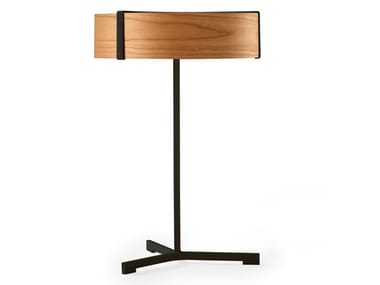 THESIS - Handmade wood veneer and metal table lamp (Request Info).