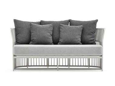 TIBIDABO - 2 seater synthetic fibre garden sofa by Varaschin