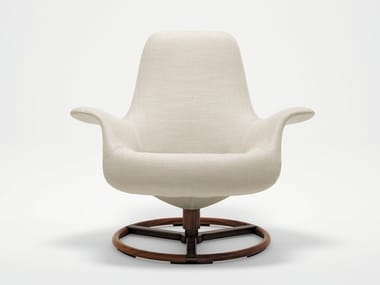 TILT - Swivel fabric armchair with armrests (Request Info).