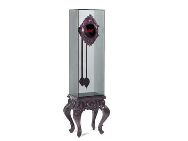 TIME GOES BY - Pendulum wood and glass clock (Request Info).
