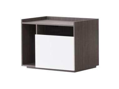 TIP - Square oak bedside table with drawers (Request Info).