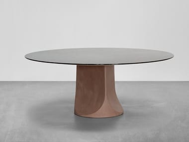 TOGRUL - Round marble table (Request Info).