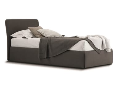 TONIGHT - Fabric storage bed with upholstered headboard (Request Info).
