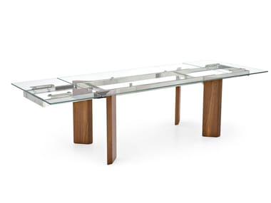 TOWER WOOD - Extending rectangular table (Request Info).