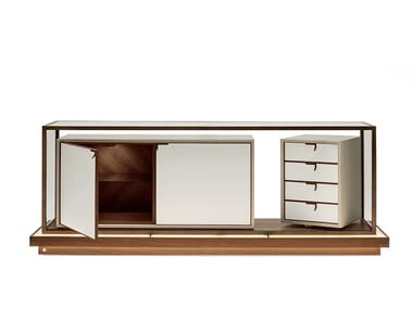 TOWN - Modular wood and glass chest of drawers (Request Info).