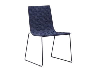 TRENZA SI0700 - Sled base polypropylene garden chair (Request Info).